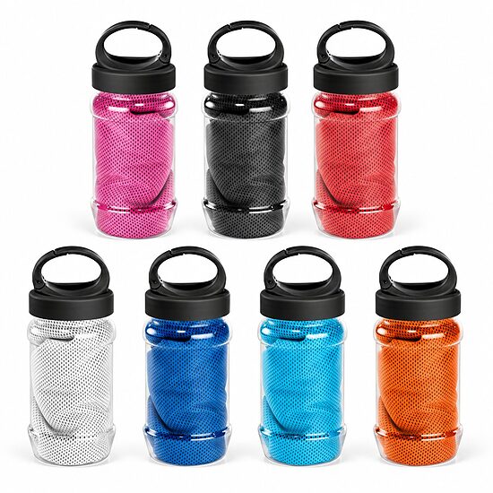 Sporta dvieļa un 440 ml pudeles komplekts ar personalizāciju