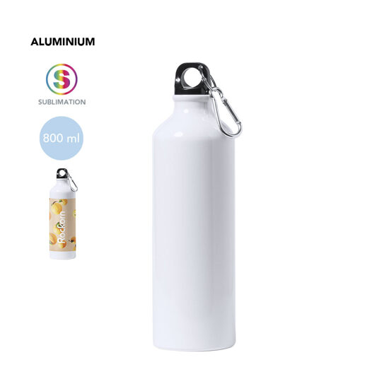 Sublimācijas alumīnija pudele ar karabīni – 800 ml