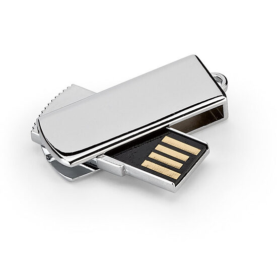 2 GB ievelkama metāla USB zibatmiņa