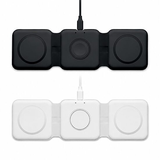 3-in-1 salokāma bezvadu uzlādes stacija 15 W