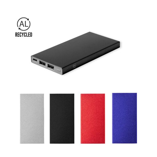 4000 mAh ārējā uzlādes baterija no pārstrādāta alumīnija ar Type-C
