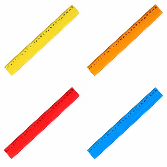 Elastīgs plastmasas lineāls 30 cm