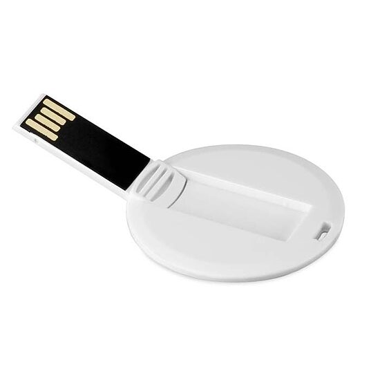4 GB apaļa USB zibatmiņa ar pilnkrāsu personalizāciju