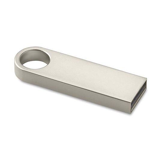 4 GB mini USB zibatmiņa no metāla ar gravējumu