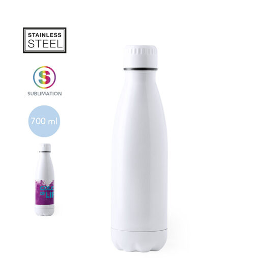 Sublimācijas nerūsējošā tērauda pudele ar spīdīgu apdari – 700 ml