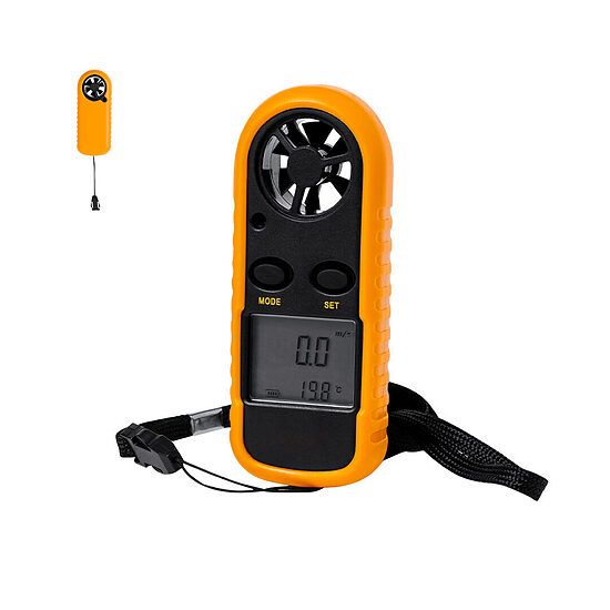 Digitālais anemometrs ar apgaismotu LCD displeju