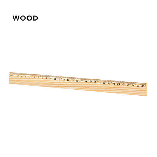 Koka lineāls 30 cm