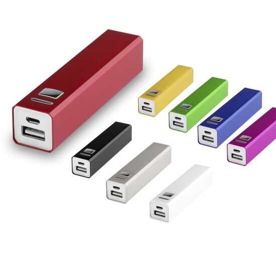 2200 mAh alumīnija Power Bank