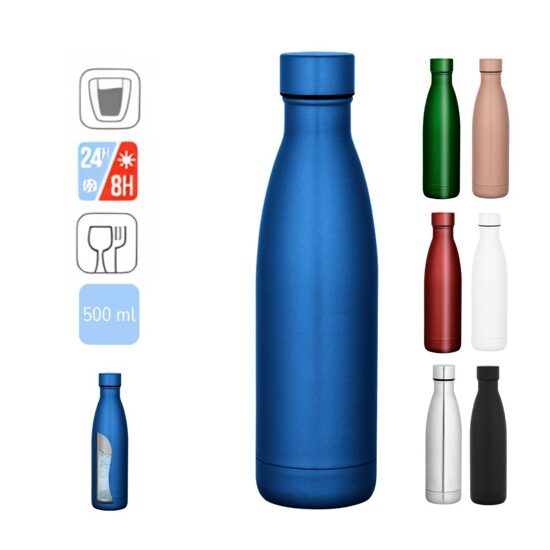 Dubultsienu termopudele no nerūsējošā tērauda - 500 ml
