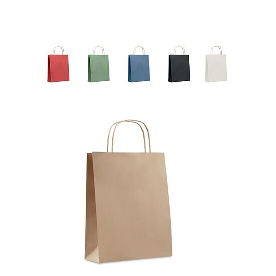 Dāvanu papīra maisiņš 90 g/m² FSC® - 18 × 8 × 21 cm 