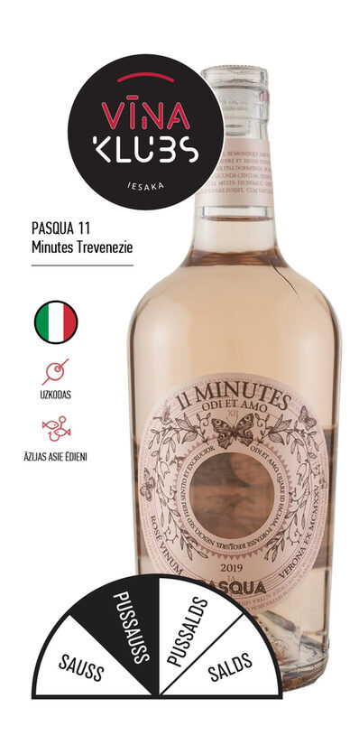 Pasqua “11 Minutes” Rosé Trevenezie IGT, 12,5%, 750 ml – Veneto, Itālija