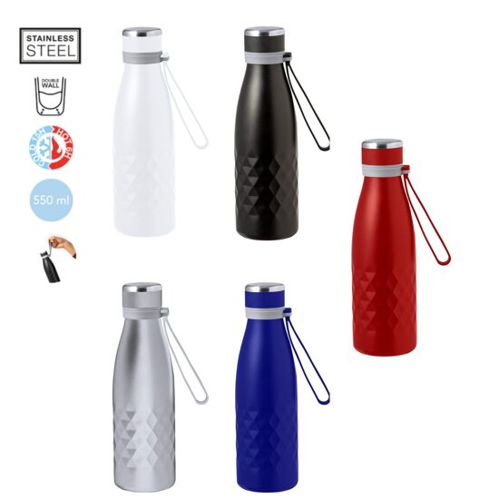 Termopudele ar silikona rokturi – 550 ml