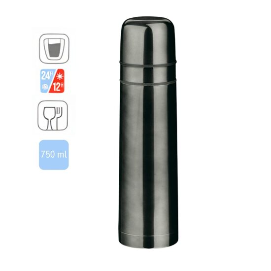 Nerūsējošā tērauda termoss ar 2 krūzēm -  750 ml