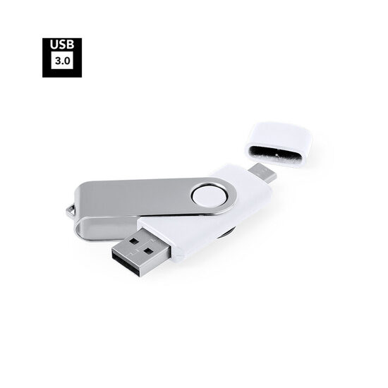 USB 3.0 16GB zibatmiņa ar metāla klipsi un Type-C savienojumu