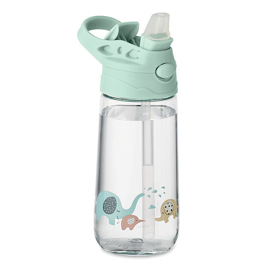 Bērnu Tritan dzeramā pudele ar salmiņu 450 ml