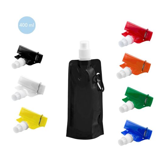 Salokāma pudele, maisiņš– 400 ml ar karabīni