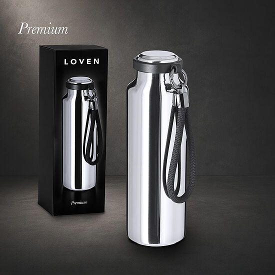 LOVEN 480 ml premium termopudele ar spoguļefekta apdari