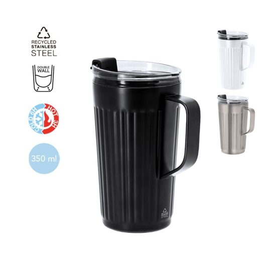 Termokrūze no pārstrādāta nerūsējošā tērauda – 350 ml