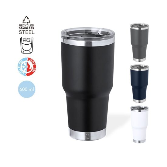 Termokrūze no pārstrādāta tērauda – 600 ml
