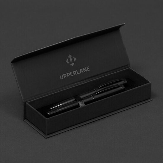 UPPERLANE premium rakstāmpiederumu komplekts ar lodīšu un roller pildspalvu