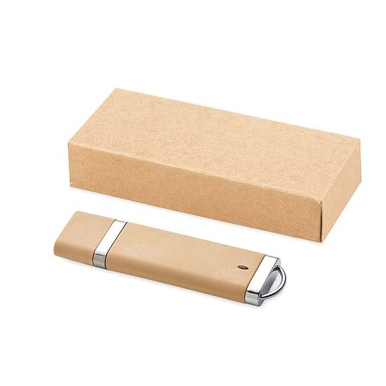 USB zibatmiņa no kviešu salmu PP ar personalizāciju 4 GB