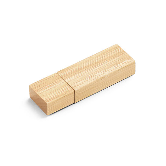 VENTER 16 GB bambusa USB zibatmiņa kraftpapīra dāvanu kastītē