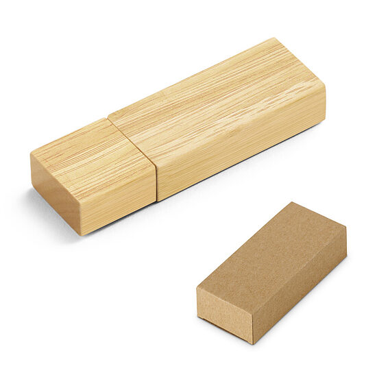 VENTER 8 GB bambusa USB zibatmiņa dāvanu kastītē
